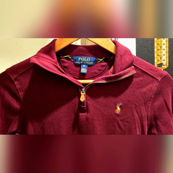 Polo Ralph Lauren Red Long Sleeve Shirt Size S - Picture 2 of 5